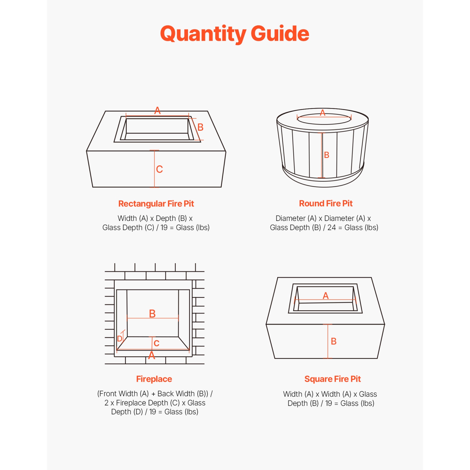 VEVOR 10LBS/4.5KG Fire Glass, High-Temperature Resistant Fireplace Rocks, 1/2In/12.7mm Reflective+Smokeless Firepit Glass Rock, Stone Landscaping for