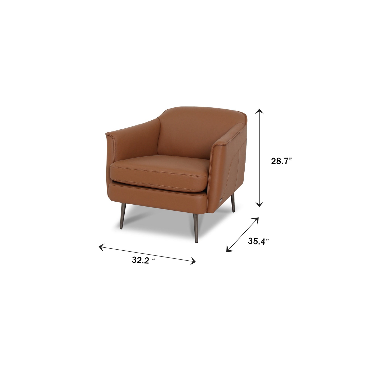 Luxana home/Accent chair/Chestnut