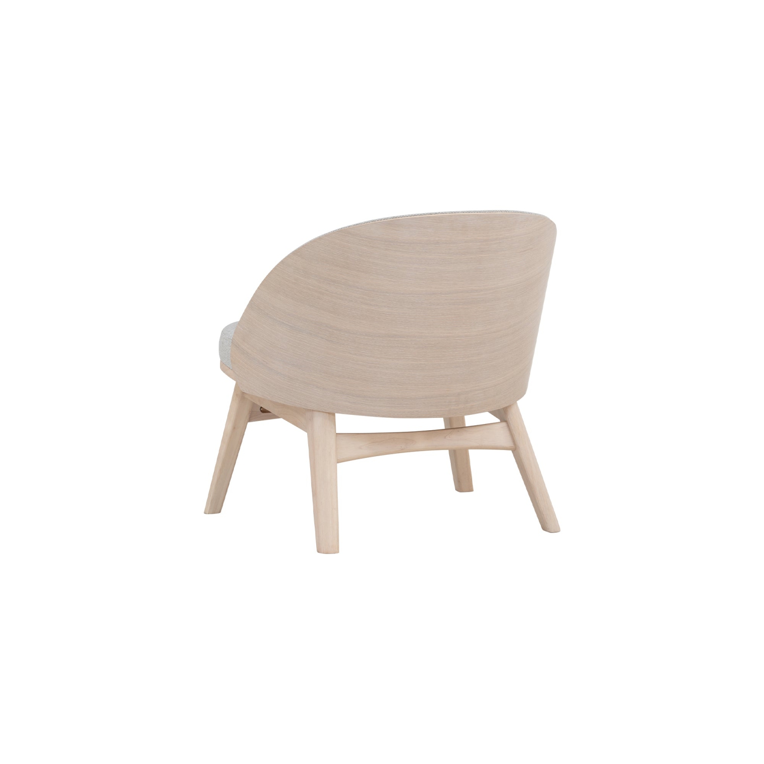 Luxana Home Accent Chair Soft Ruby Fabric Solid Oak – Grey