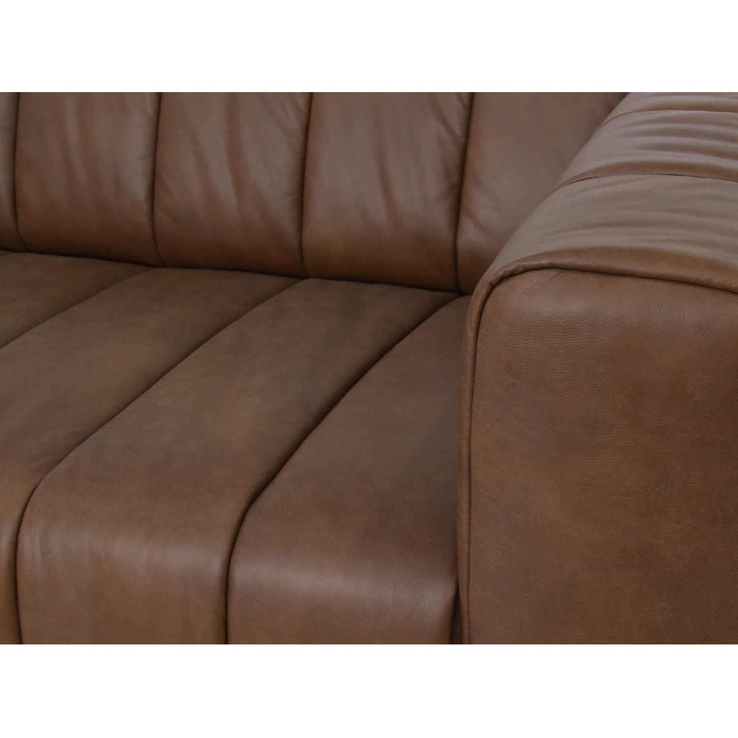 Luxana Home Sofa à 3 places en cuir de qualité supérieure d'aspect rétro Pattes en chêne massif – Chocolat noir