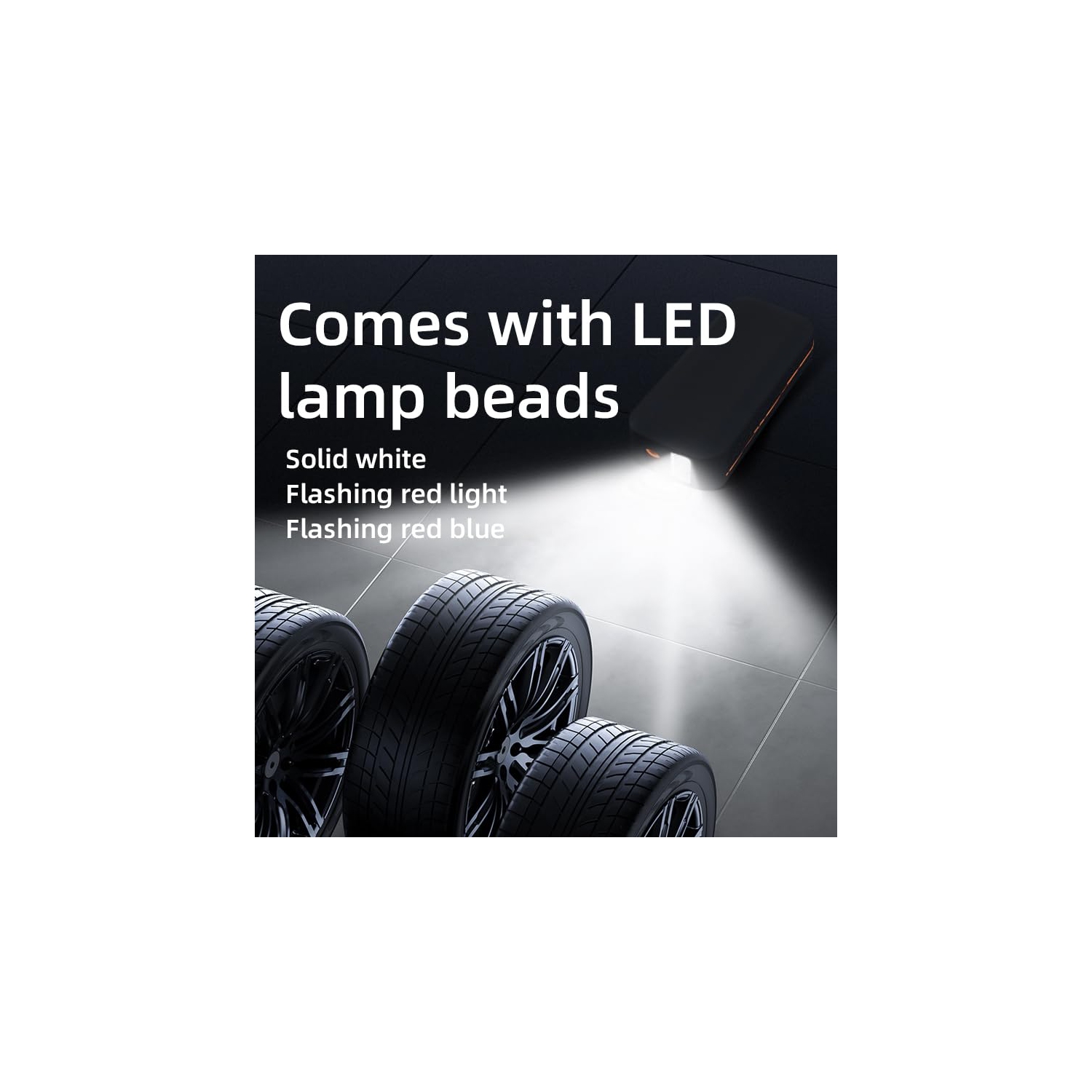 Pompe à air sans fil, pompe à air portative pour voiture, pompe à air électrique 150&nbsp;lb/po² avec affichage numérique pour voitures, vélos et