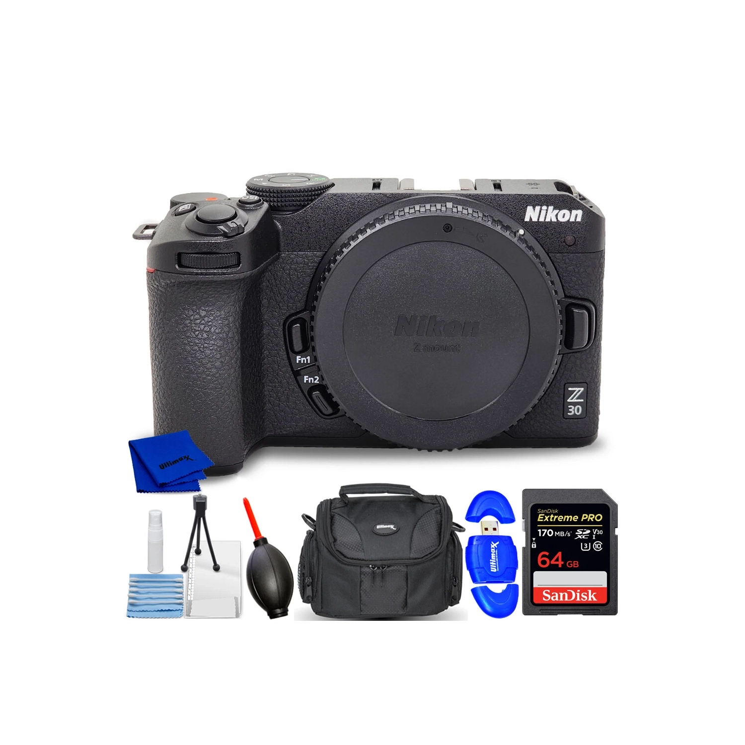 Nikon Z30 Mirrorless Camera 1737 - 7PC Accessory Bundle