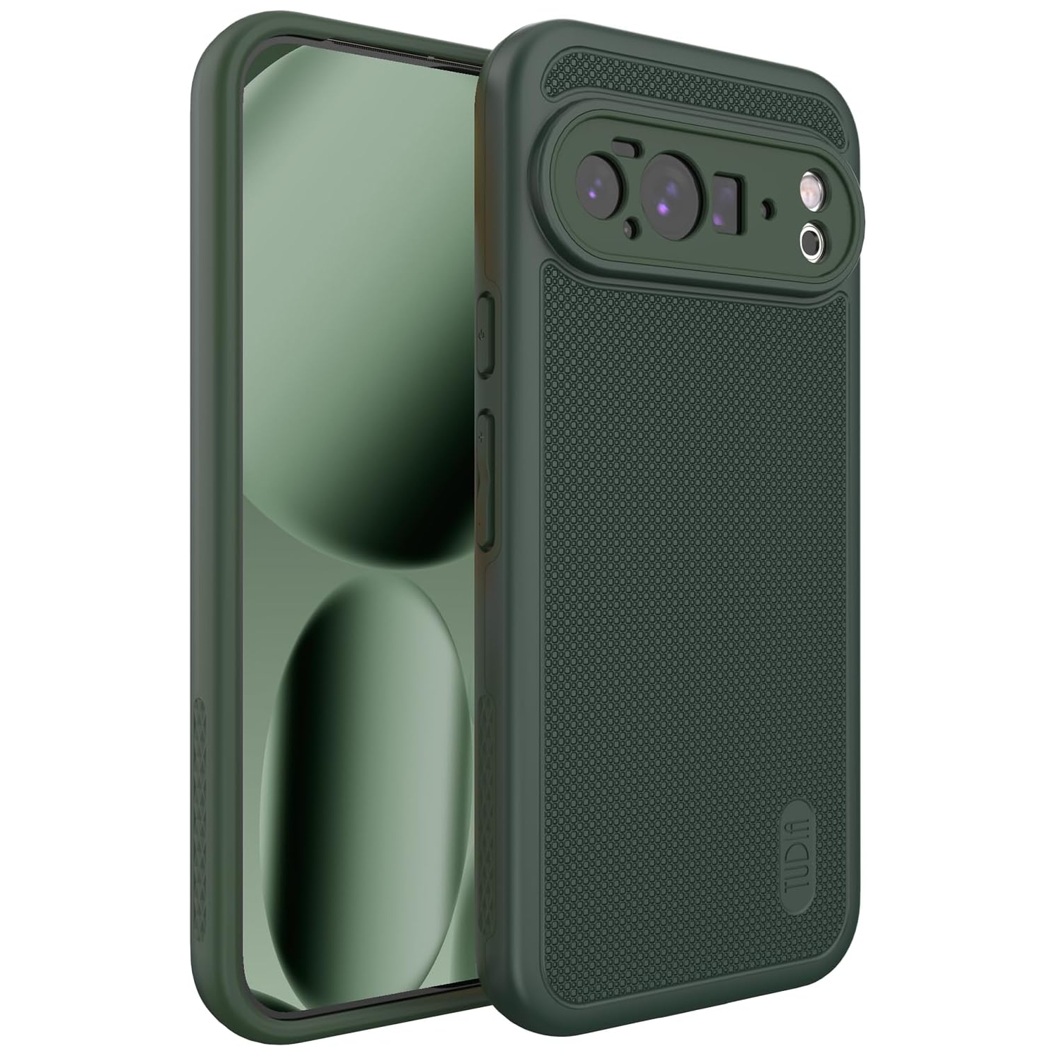 TUDIA MergeGrip Google Pixel 10 Pro XL Case 2025 Drop Tested - Pine Green