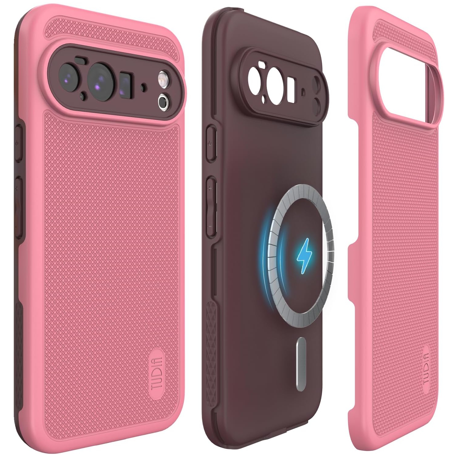 TUDIA MergeGrip Google Pixel 10 Pro XL Case 2025 MagSafe Compatible - Smokey Pink