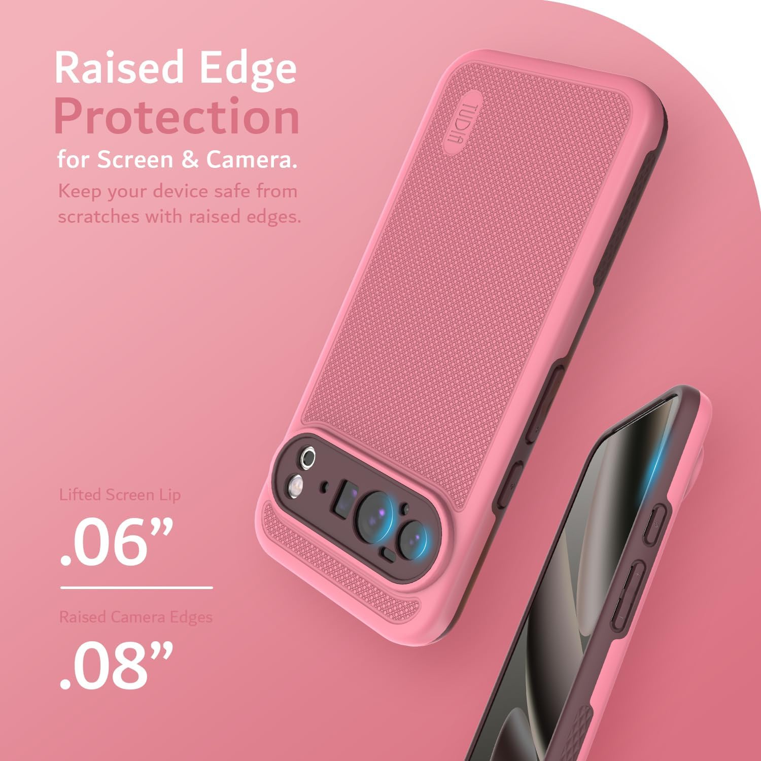 TUDIA MergeGrip Google Pixel 10 Pro XL Case 2025 MagSafe Compatible - Smokey Pink