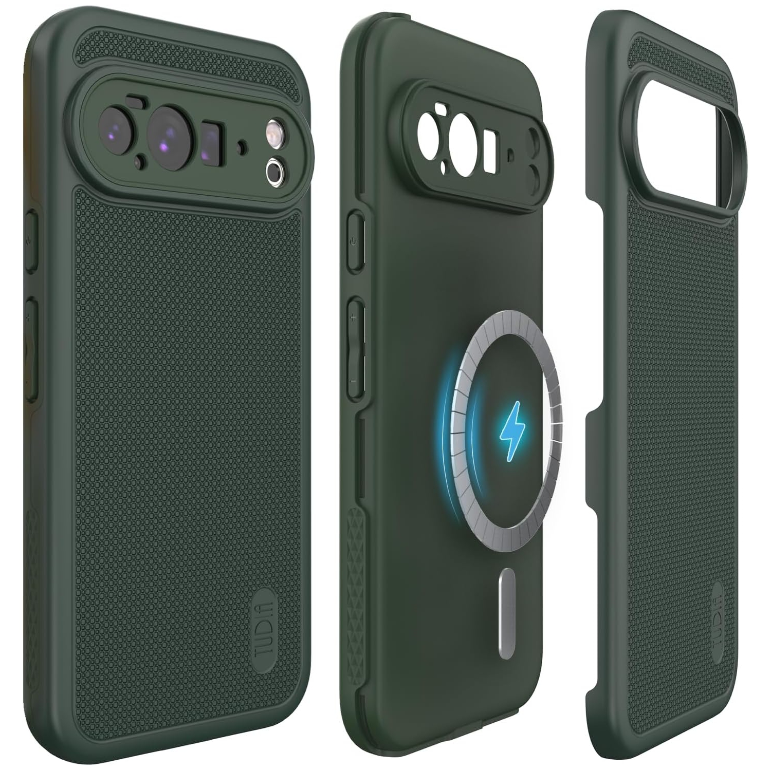 TUDIA MergeGrip Google Pixel 10 Pro XL Case 2025 MagSafe Compatible - Pine Green