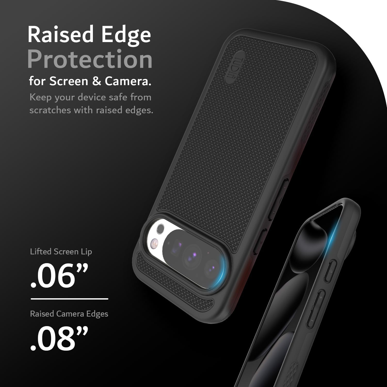 Étui MergeGrip de TUDIA pour Pixel 10 de Google et étui pour Pixel 10 Pro 2025 - Noir