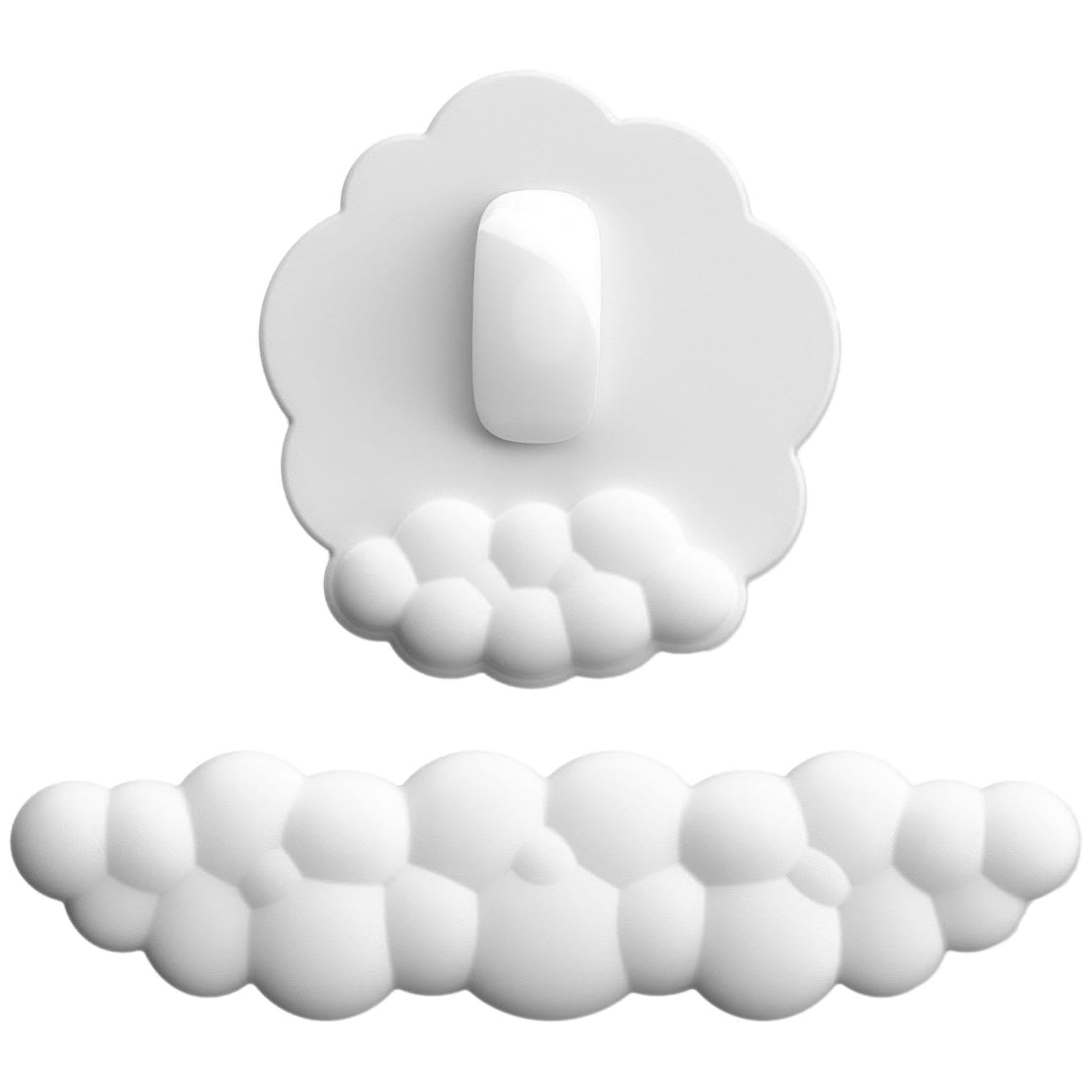 Mouse pad, ergonomic mouse pad, cloud-shaped non-slip foam mouse pad - Office supplies, computer mouse pad