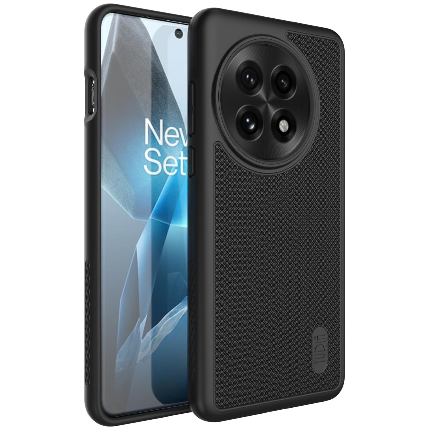 Étui MergeGrip de TUDIA pour étui 5G 2025 de OnePlus 13 de protection contre les chutes - Noir