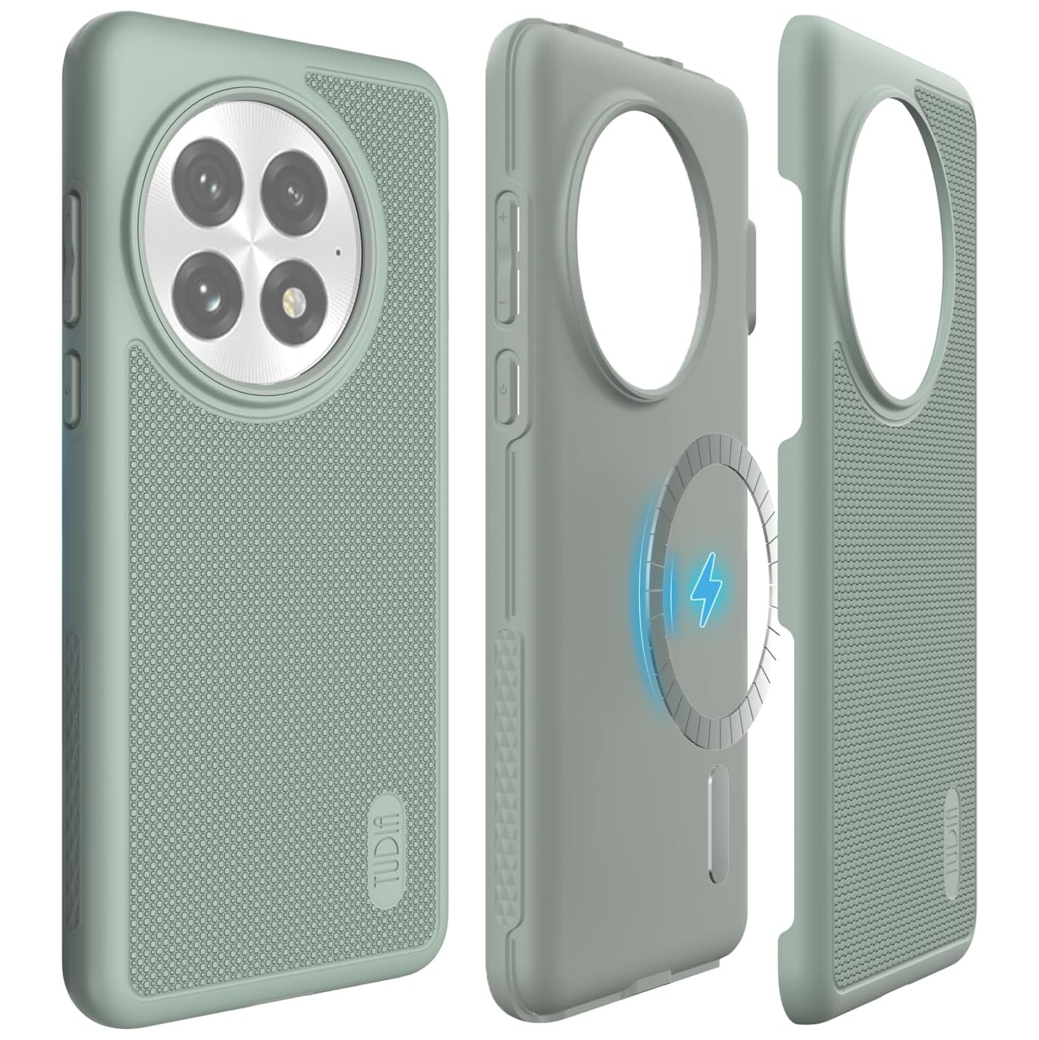 MergeGrip de TUDIA pour étui OnePlus 13 5G 2025 compatible avec MagSafe - Lys verts