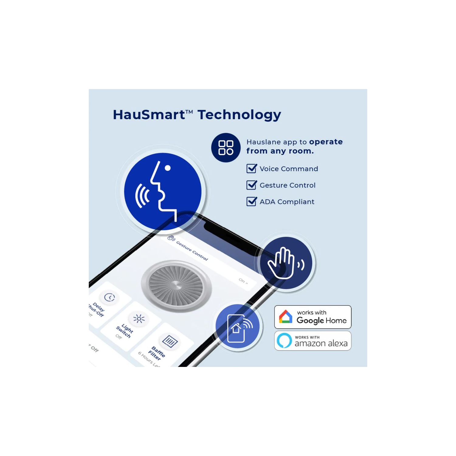 Hauslane | Série PRO PRO500 30 po| Hotte de dessous d'armoire ou murale polyvalente | Avec commande intelligente par application et LED en acier