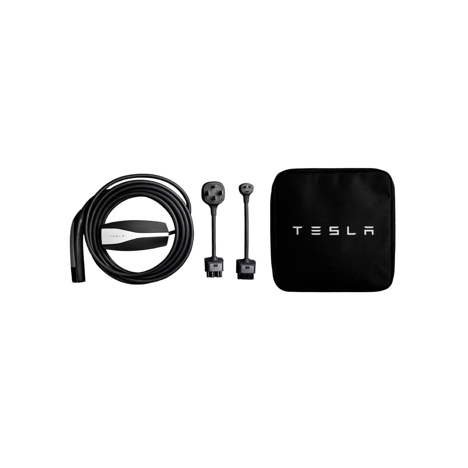 Refurbished Tesla - Mobile Connector Portable Electric Vehicle (EV) Charger Gen2 - 20' - Black