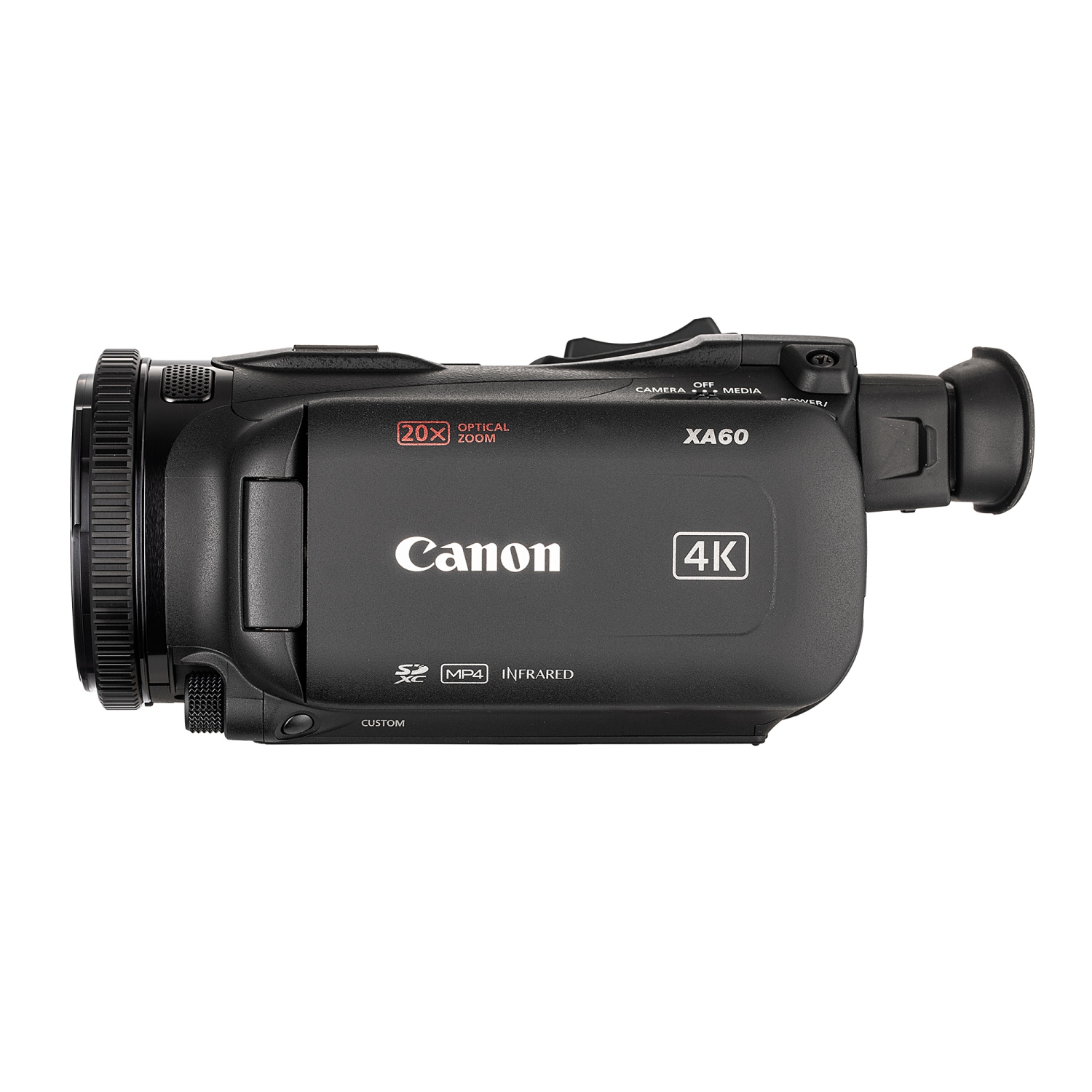 Canon XA60 PAL Professional UHD 4K Camcorder + 128GB SD Card + Microphone + More