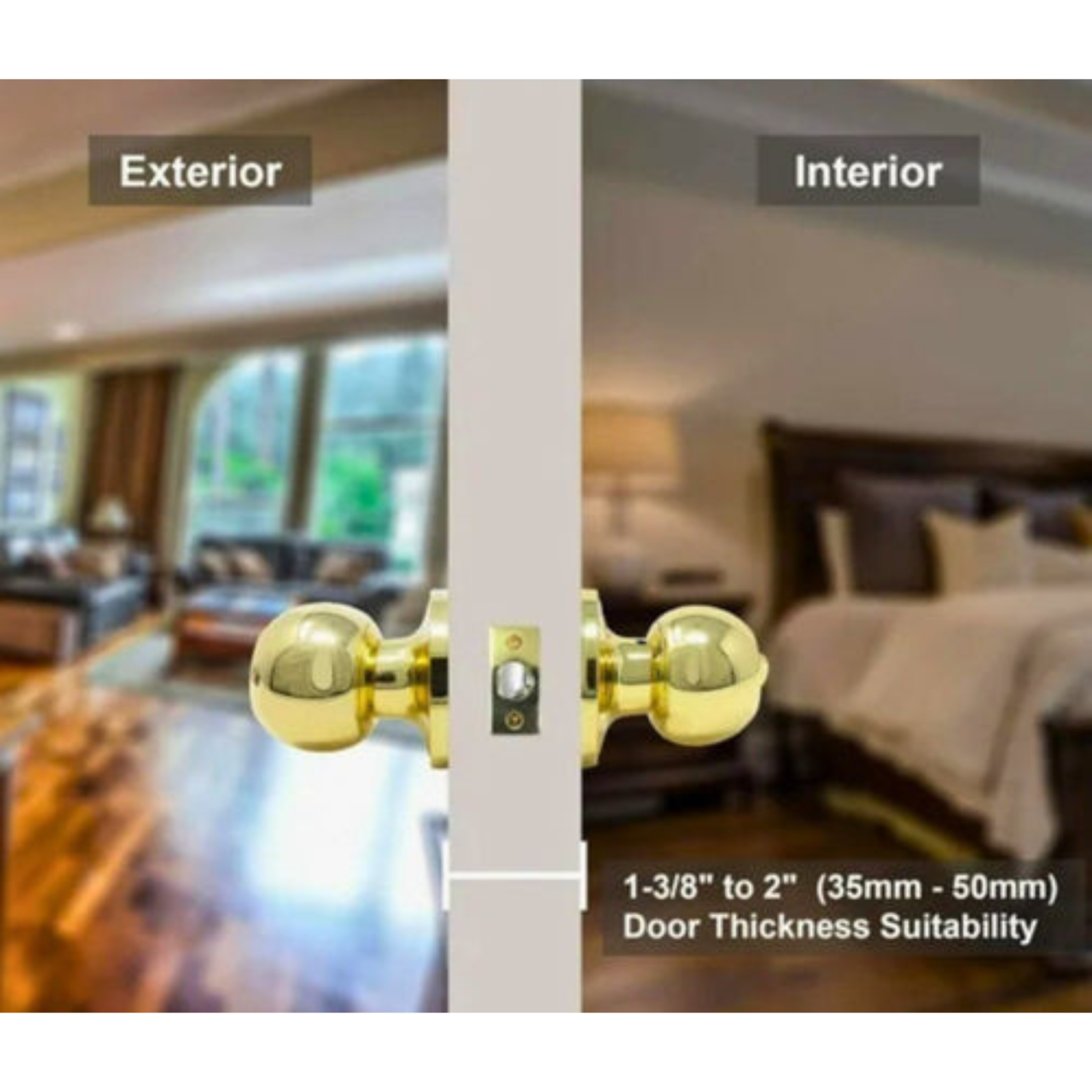 Verrou d'entrée SD avec clé - Doré