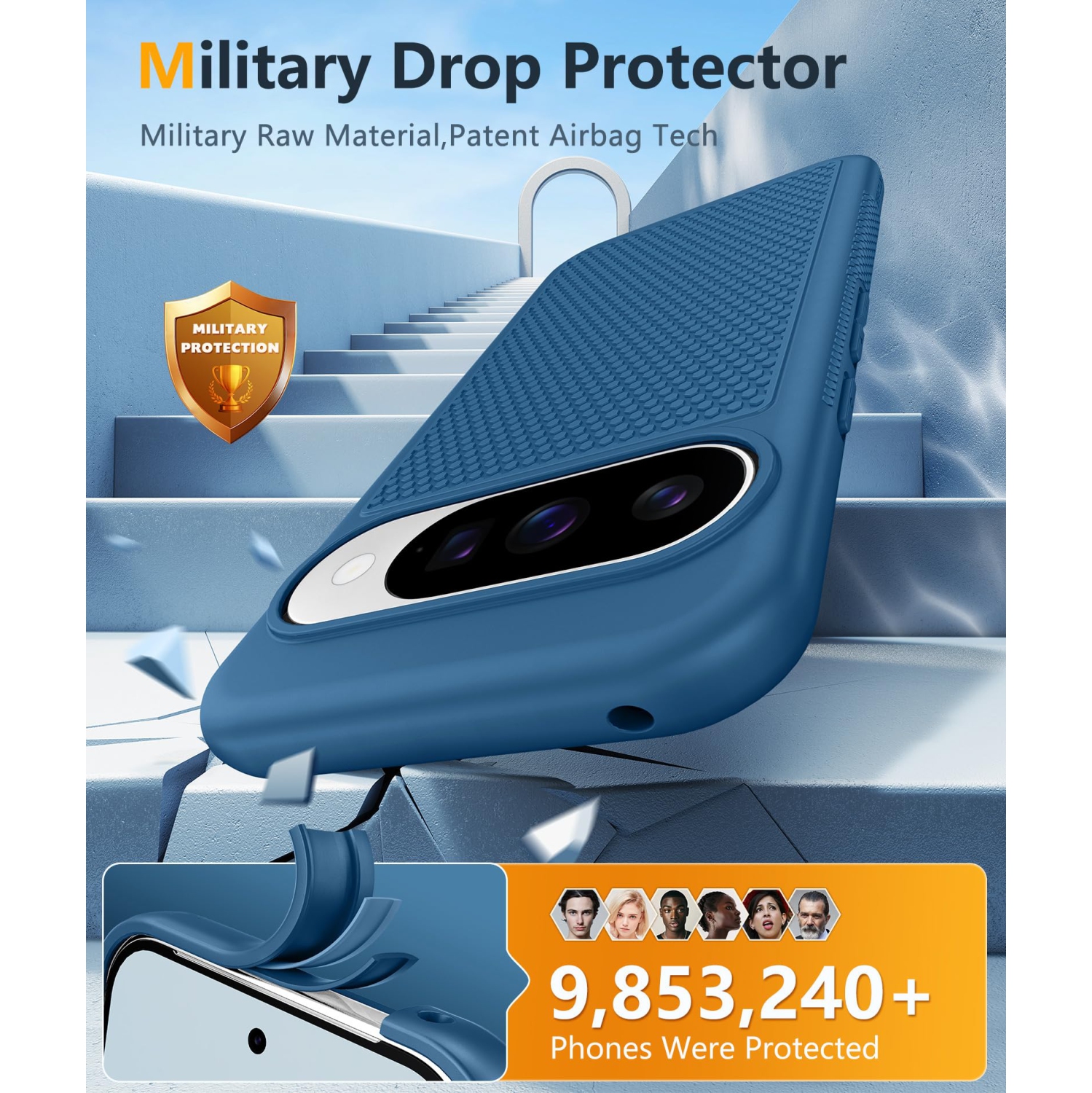 for Google Pixel 10 Case: Compatible 10 Pro/9/9 Pro Dual Layer Protective Lightweight Duty Cell Cover Shockproof Rugged with Non Slip