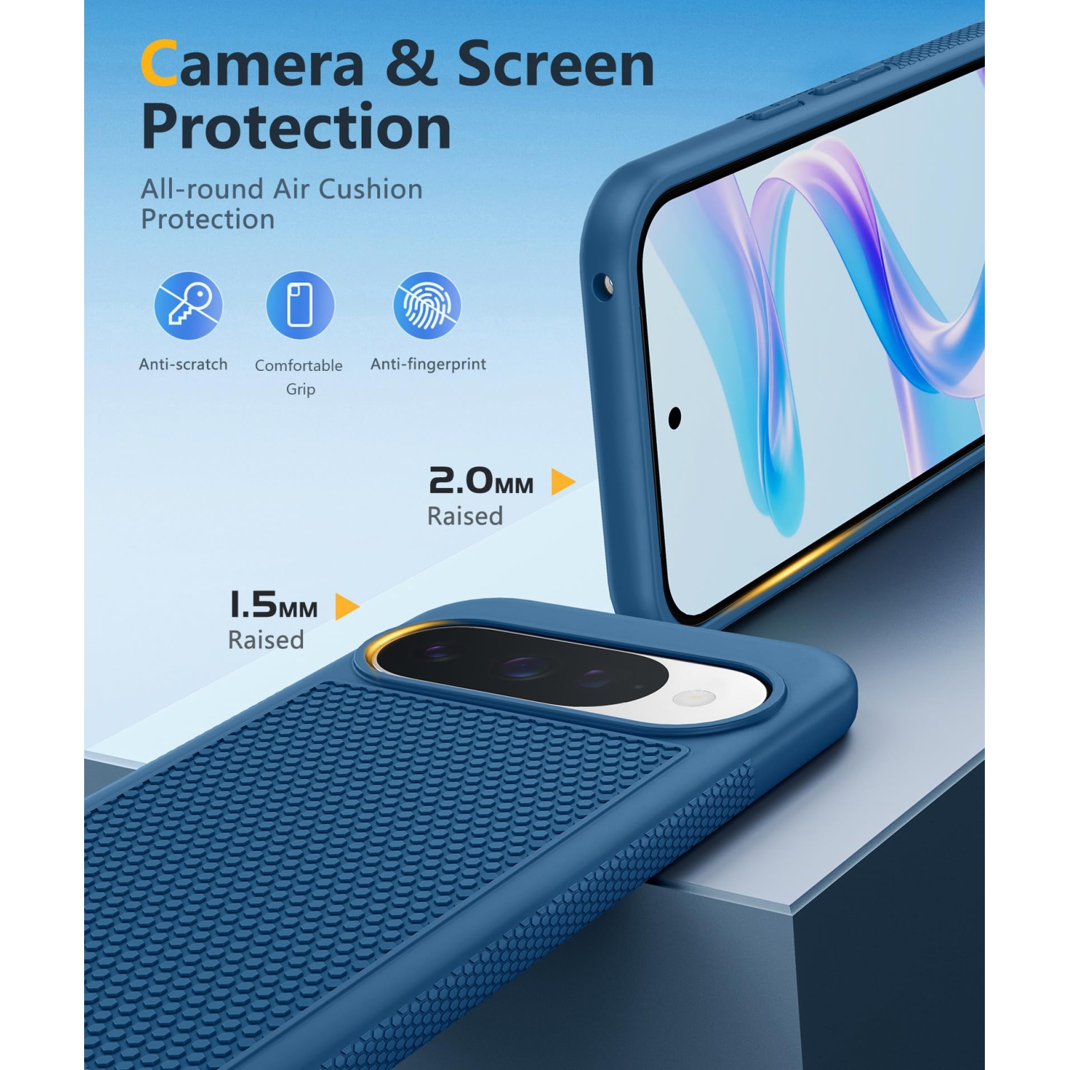 for Google Pixel 10 Case: Compatible 10 Pro/9/9 Pro Dual Layer Protective Lightweight Duty Cell Cover Shockproof Rugged with Non Slip