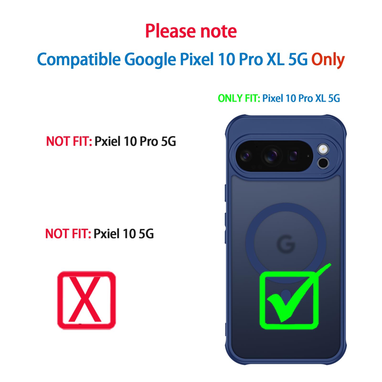Étui mat pour Pixel 10 Pro XL de Google avec protecteur d'écran, compatible avec MagSafe, dragonne antichoc Protection militaire contre les chutes,