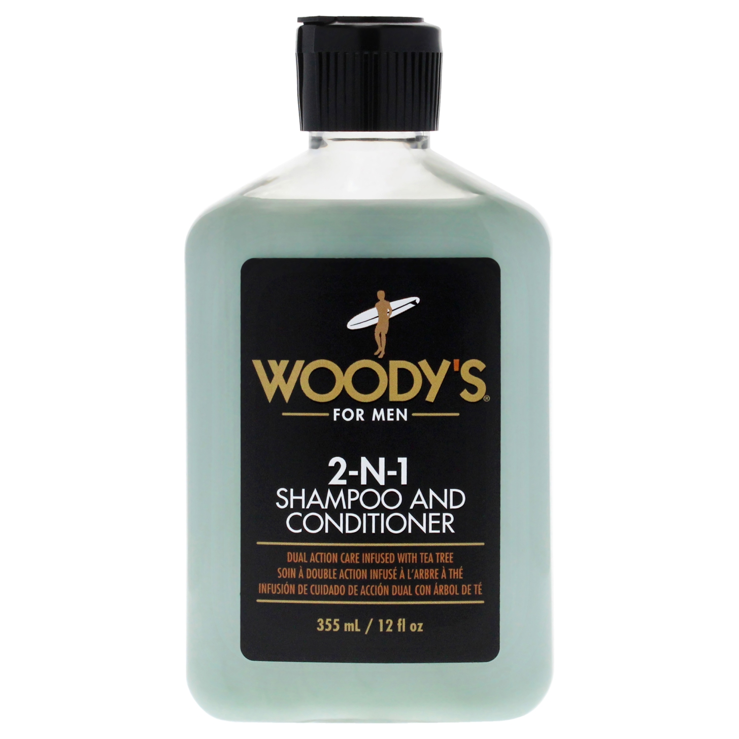Shampooing et revitalisant 2-N-1 par Woodys pour hommes - Shampooing et revitalisant 12&nbsp;oz