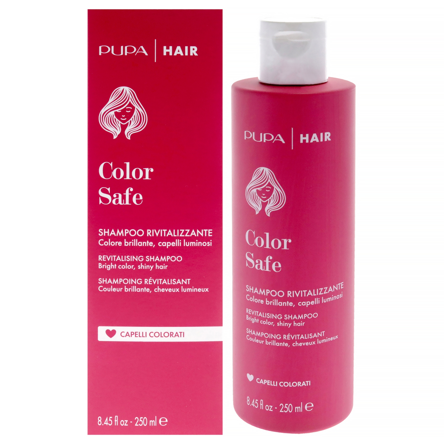 Color Safe Revitalizing Shampoo by Pupa Milano for Women - 8.45 oz Shampoo