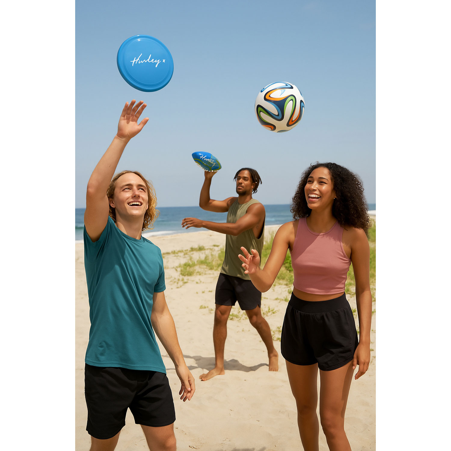 Hurley Swirl Neoprene Ball Set - 3-Pack - Blue