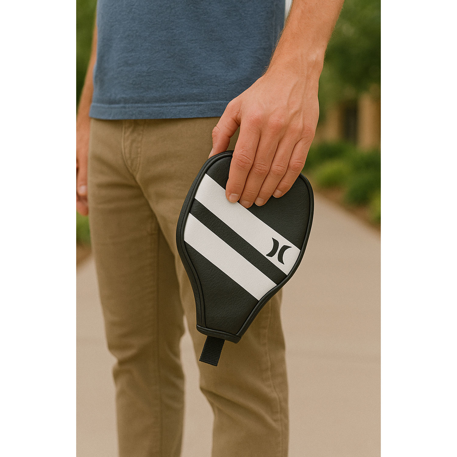 Sac et raquette de pickleball en fibre de verre de Hurley - Noir/Bleu