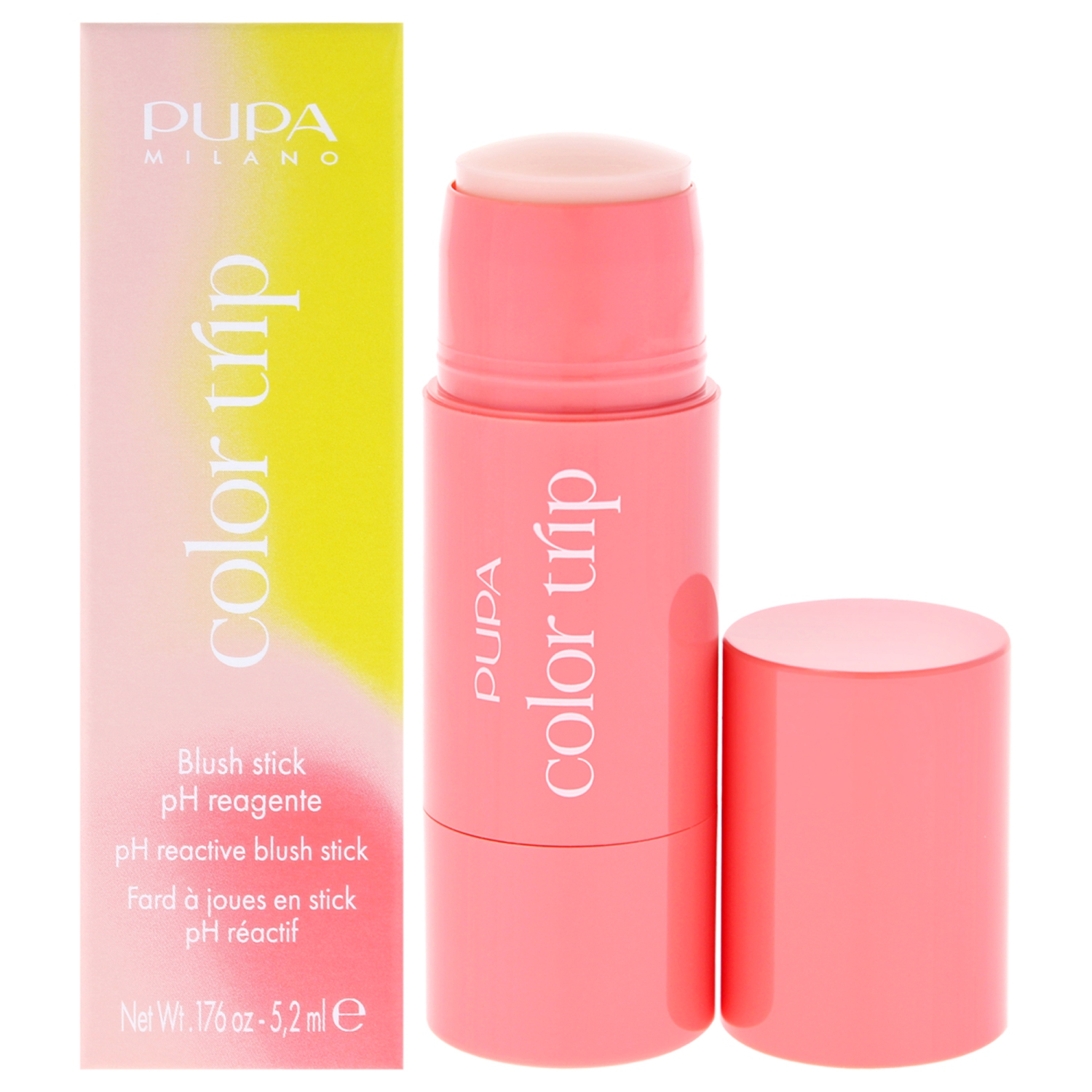 Bâton de fard à joues réactif Color Trip PH - Rose encastré par Pupa Milano pour femme - 0,17&nbsp;oz fard à joues