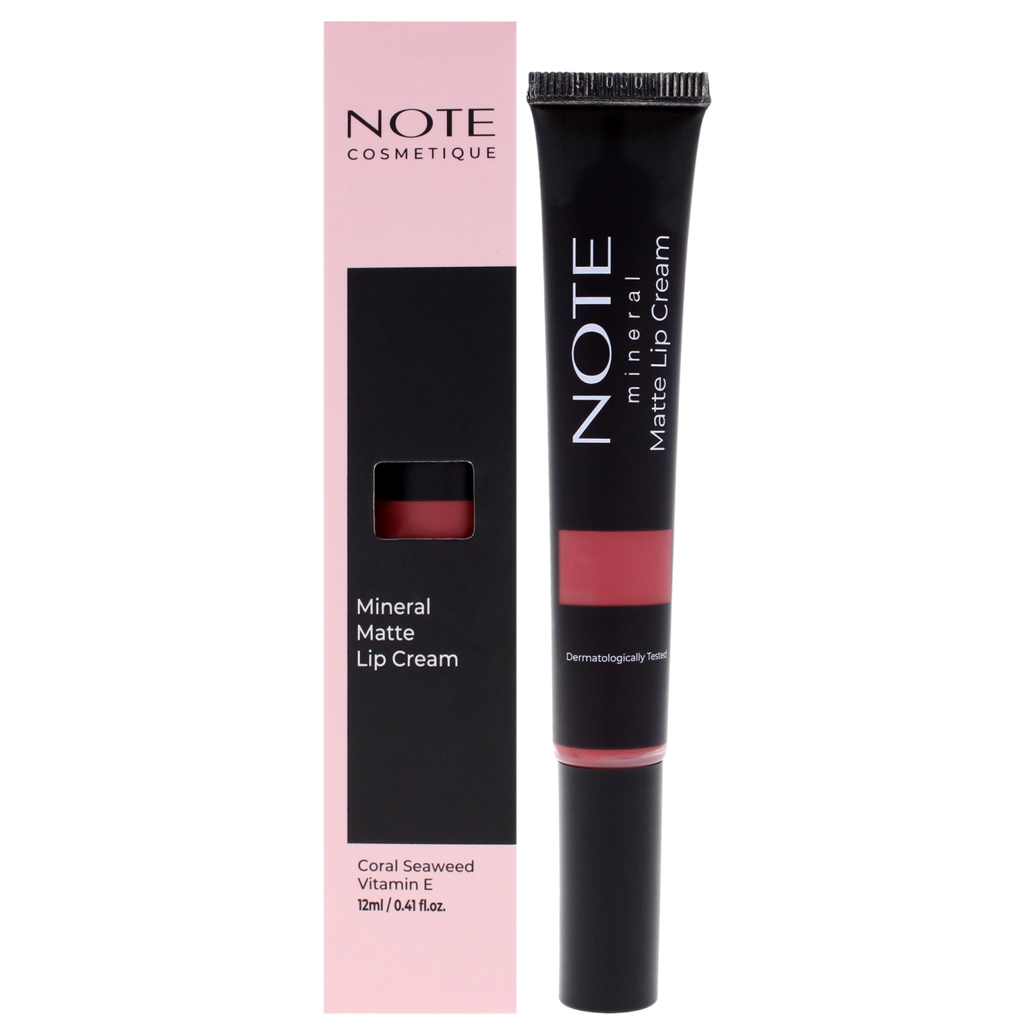 Mineral Matte Lip Cream - 03 Rose Sorbet by Note Cosmetique for Women - 0.41 oz Lipstick