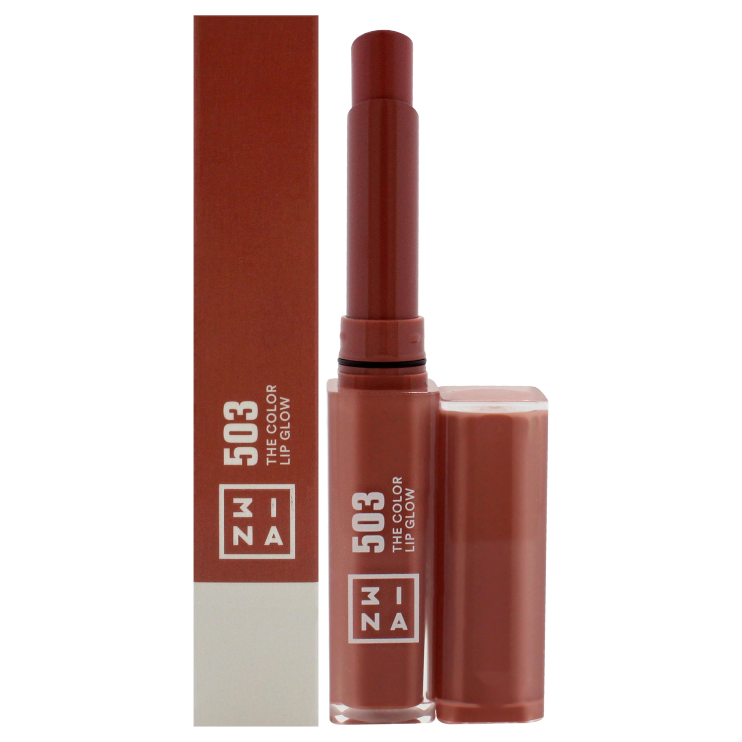 The Color Lip Glow - 503 Nude Pink by 3INA pour Femmes - 0,05&nbsp;oz Lipstick