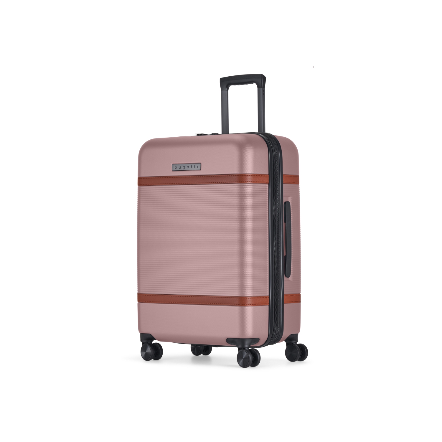 Valise rigide moyenne extensible Wellington de Bugatti - Rose