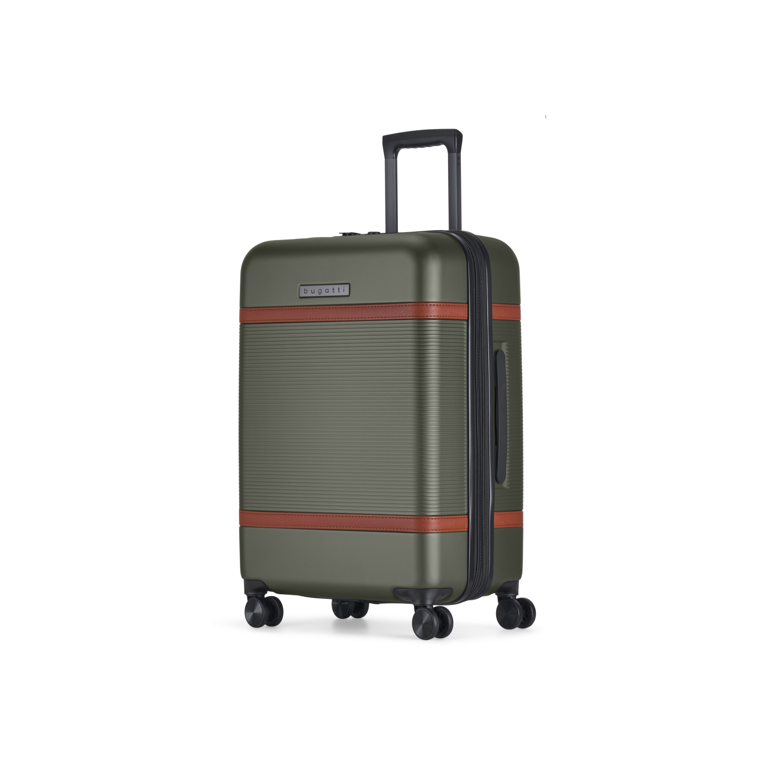 Valise rigide moyenne extensible Wellington de Bugatti - Vert