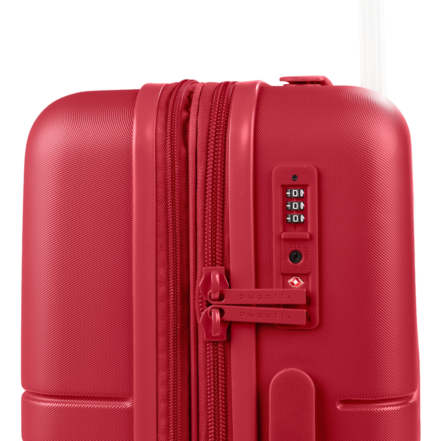 Valise rigide moyenne extensible Birmigham de Bugatti - Rouge