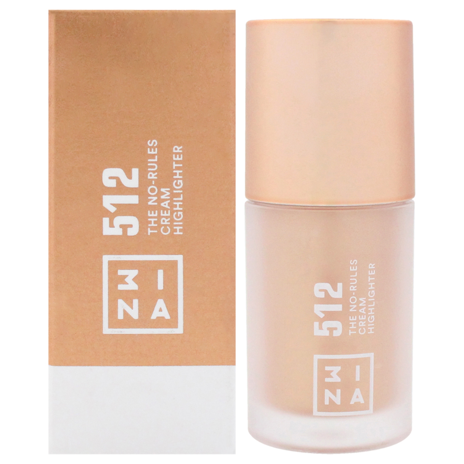 No Rules Cream Highlighter - 512 Soft Pearly Gold by 3INA for Women - 0.27 oz Highlighter