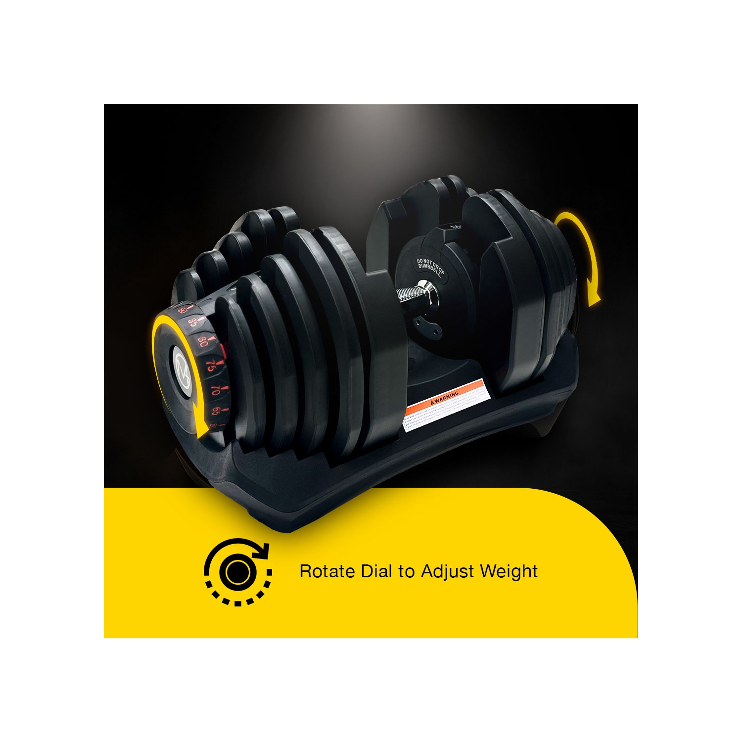 Haltères réglables MotionGrey de 10-90 lb avec prise haute résistance et banc d'entraînement, corde à sauter et ensemble de mains antidérapantes en