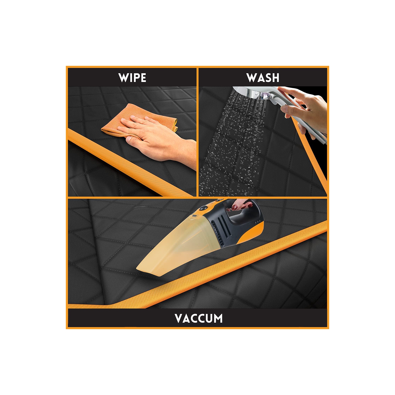 Dog Car Seat Cover for Cars, Trucks & SUVs – Waterproof & Scratch-Proof Hammock Protector w/ Side Flaps & Seat Belt Openings – Non-Slip, Machine