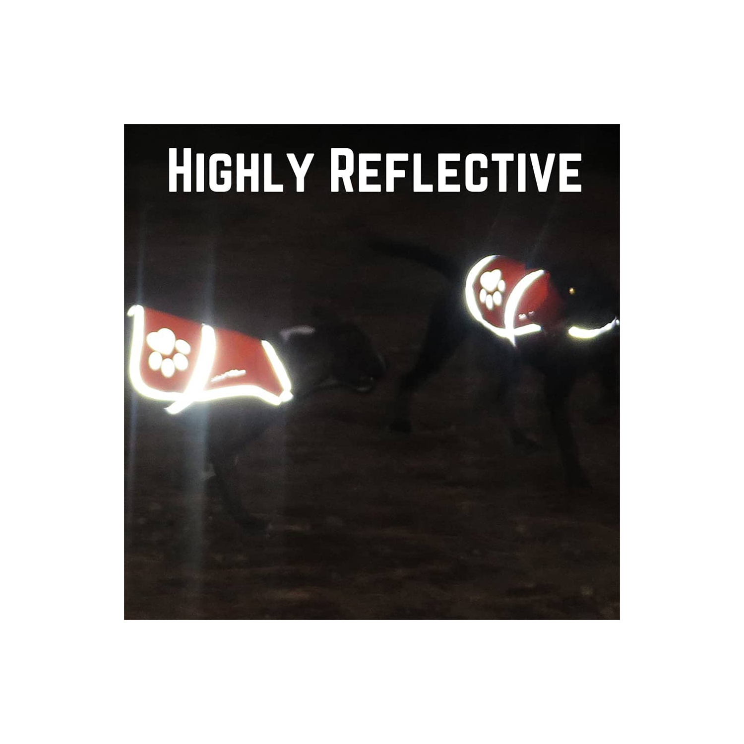 Reflective Dog Safety Vest – High Visibility Adjustable Jacket with Strips for Large Dogs – Ideal for Hunting, Night Walks & Outdoor Use