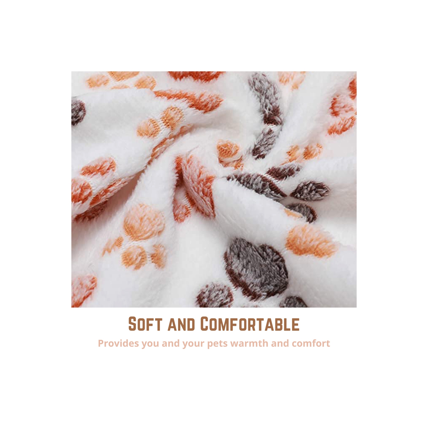 Pet Blanket 3-Pack – Soft Fluffy Fleece Throws with Paw & Heart Prints for Dogs and Cats – Ideal for Small, Medium & Large Pets