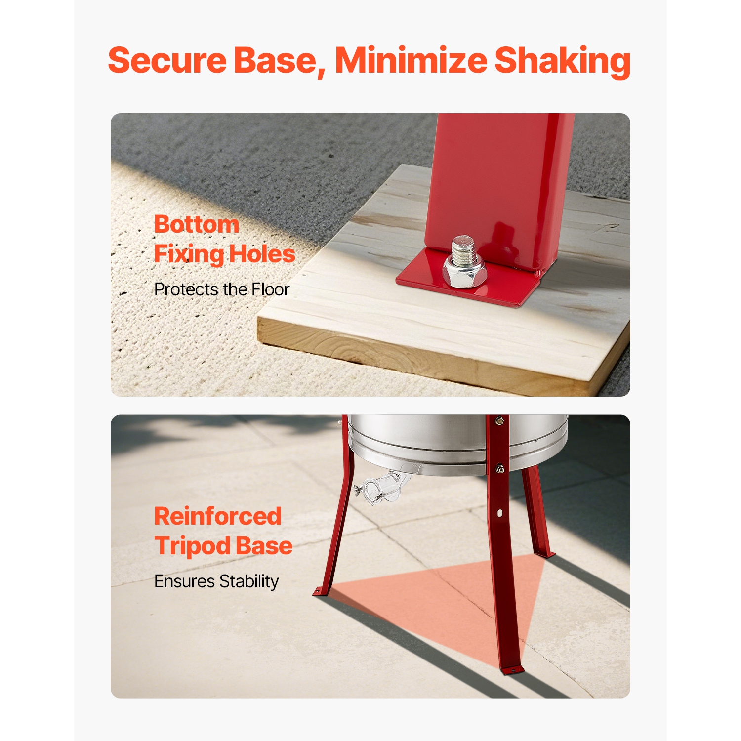 VEVOR 6 Frame Honey Extractor,Manual Honey Spinner with Transparent Lid, Stainless Steel Honeycomb Drum Spinner Adjustable Stand, Honeycomb