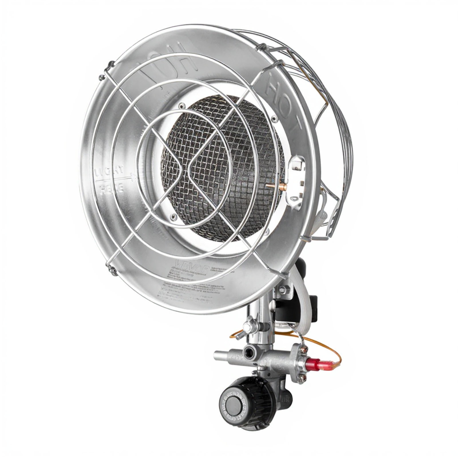 VEVOR 15000 BTU Propane Tank Top Heater with Portable Trolley, Rapid Heating 180-Degree Infrared Radiant Tank Top Gas Heater for 20-40lb Propane