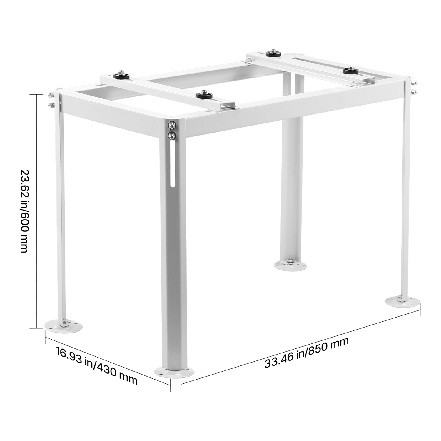 VEVOR Mini Split Ground Stand, Adjustable Anti-Vibration, fits 9000-18000 BTU Ductless Air Conditioner Heat Pump, Heavy Duty AC Base Bracket Floor