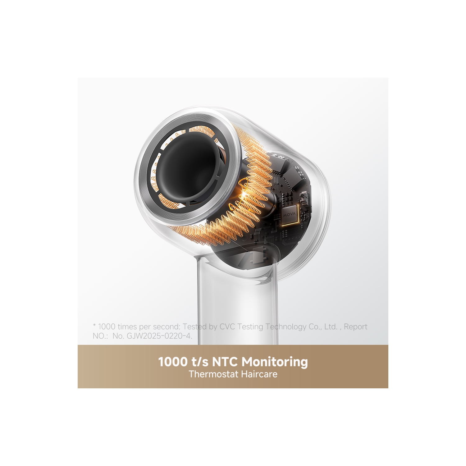 MOVA Shine 10 High-speed Hair Dryer, 110,000RPM Brushless Motor Blow Dryer Plasma Hair Care for Gentle Drying, 4 Modes 2 Speed for Your Perfect Style