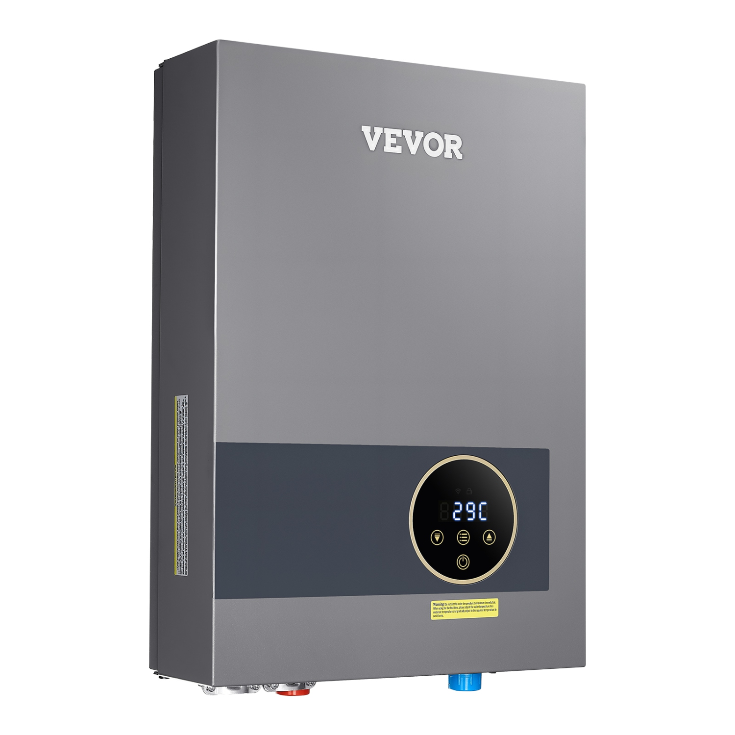 VEVOR 36kW Tankless Electric Water Heater, Instant Hot Water Heater Under Sink, On Demand for Bathroom, Kitchen, Office with LCD Touch Screen,Child