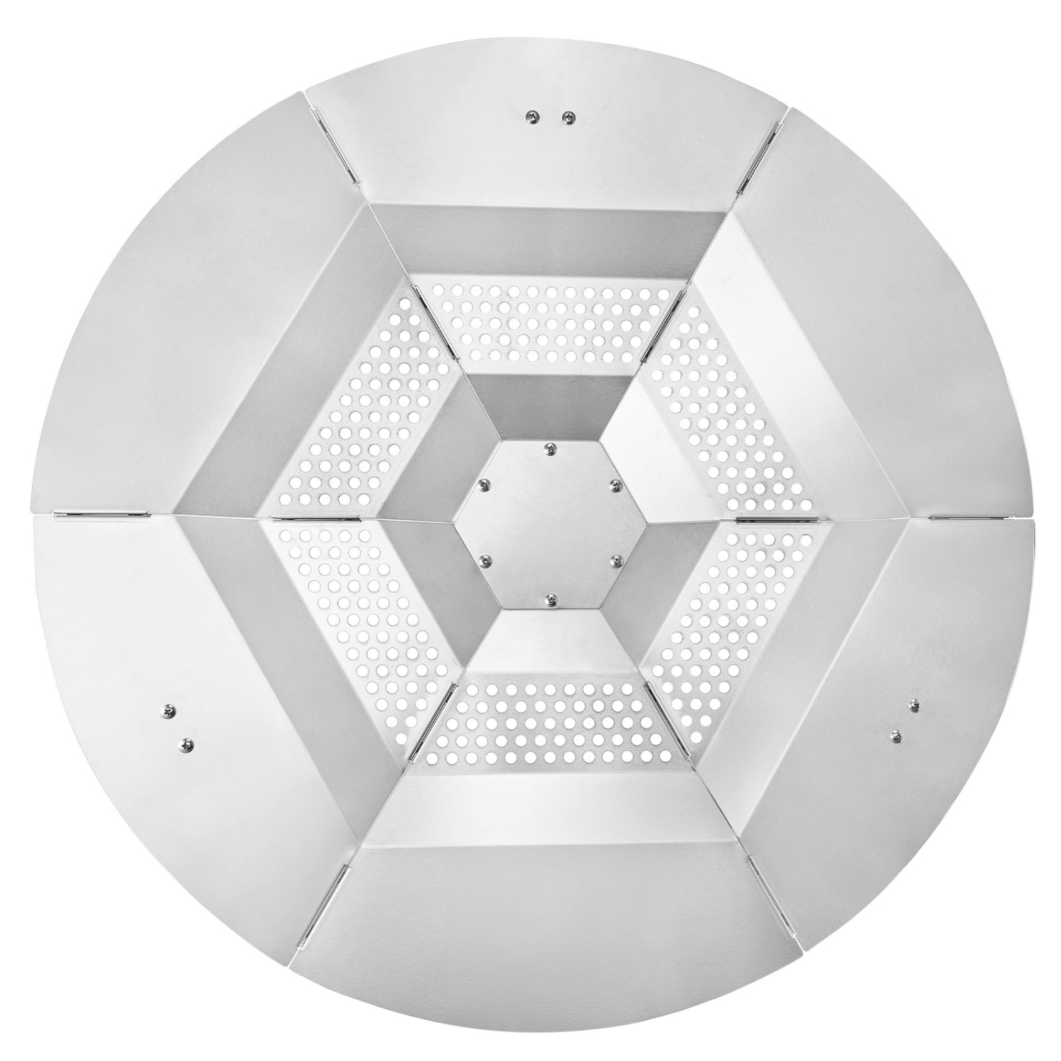 VEVOR 27 inch Fire Pit Heat Deflector for Solo Stove Yukon, Bonfire Round for Wood Burning Fire Pit, 304 Stainless Steel Heat Diffuser, Detachable