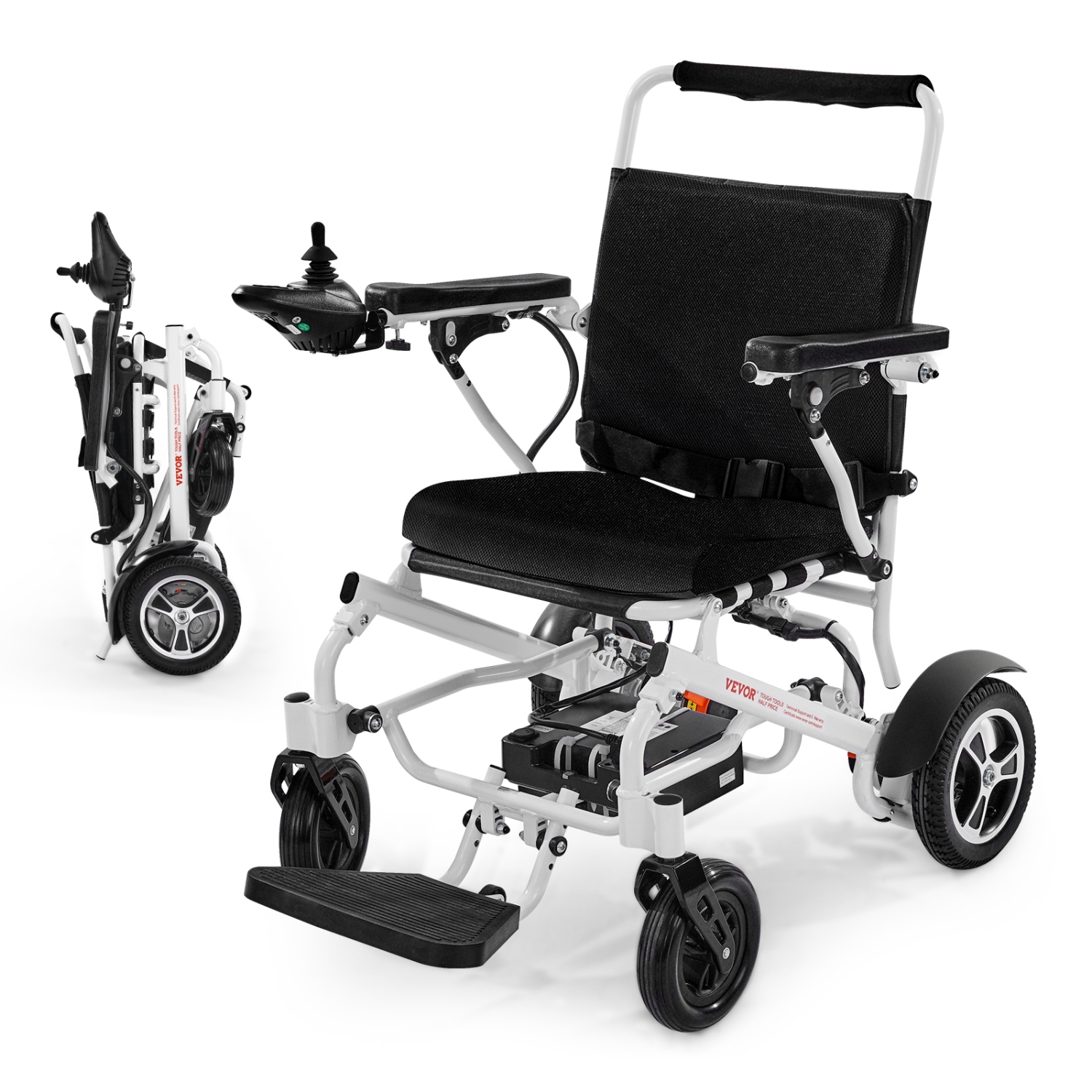Fauteuil roulant électrique avec capacité VEVOR 300&nbsp;lb pour adultes, fauteuil roulant motorisé pliable et léger, longue portée de 13&nbsp;km,