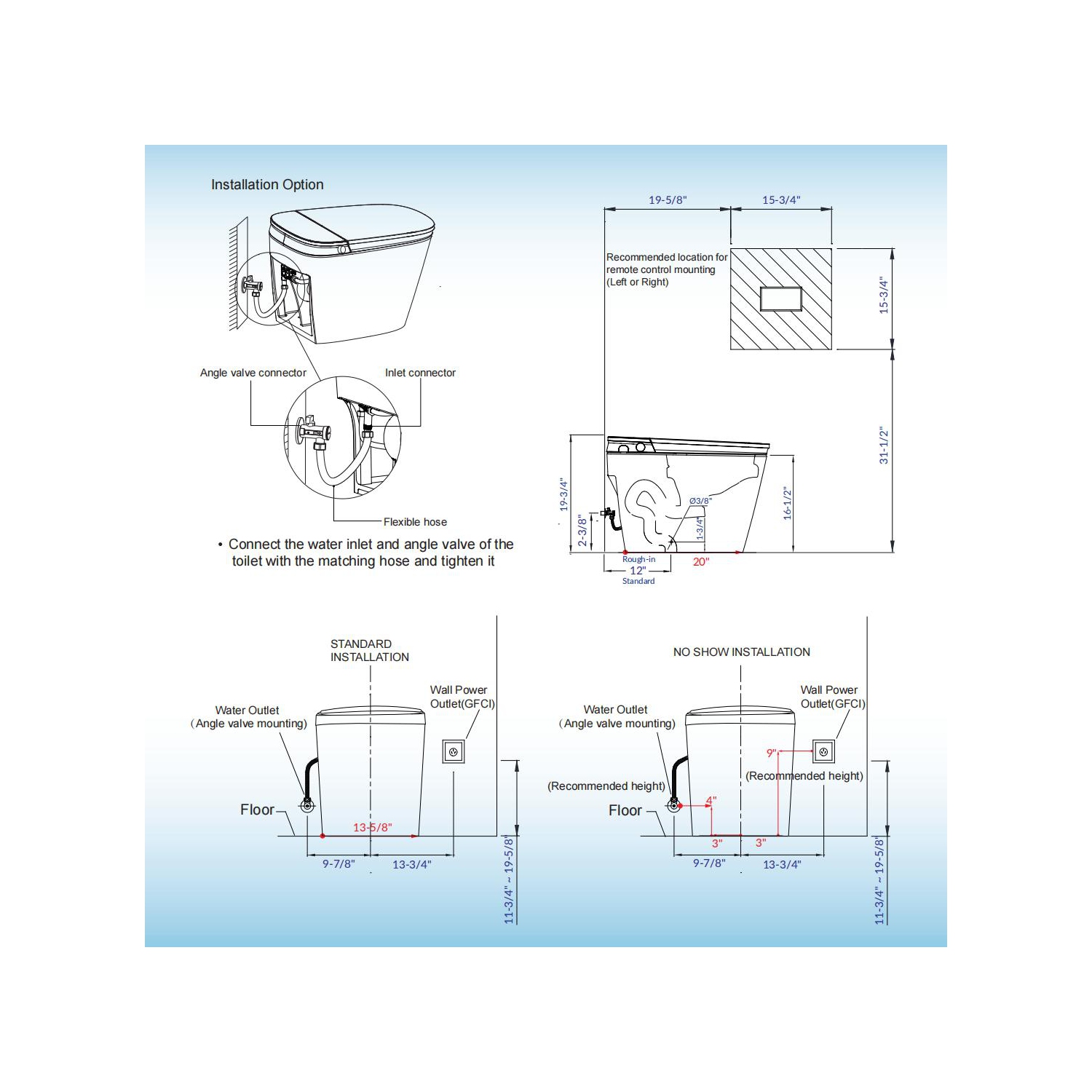 WOODBRIDGE Smart Toilet with 1.28 GPF Dual Flush Auto Open/Close,Foot Sensor Flush,Voice Control,1000 Gram Map Flushing Score,LED Display,Chair