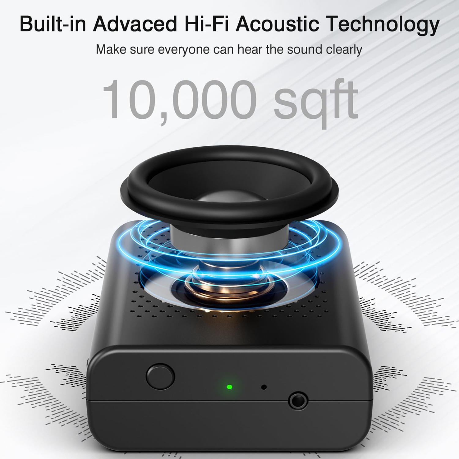 Portable Wireless Voice Amplifier with Wireless Lavalier Microphone, Mini Speaker for Teachers, Streaming, Lectures, Conferences