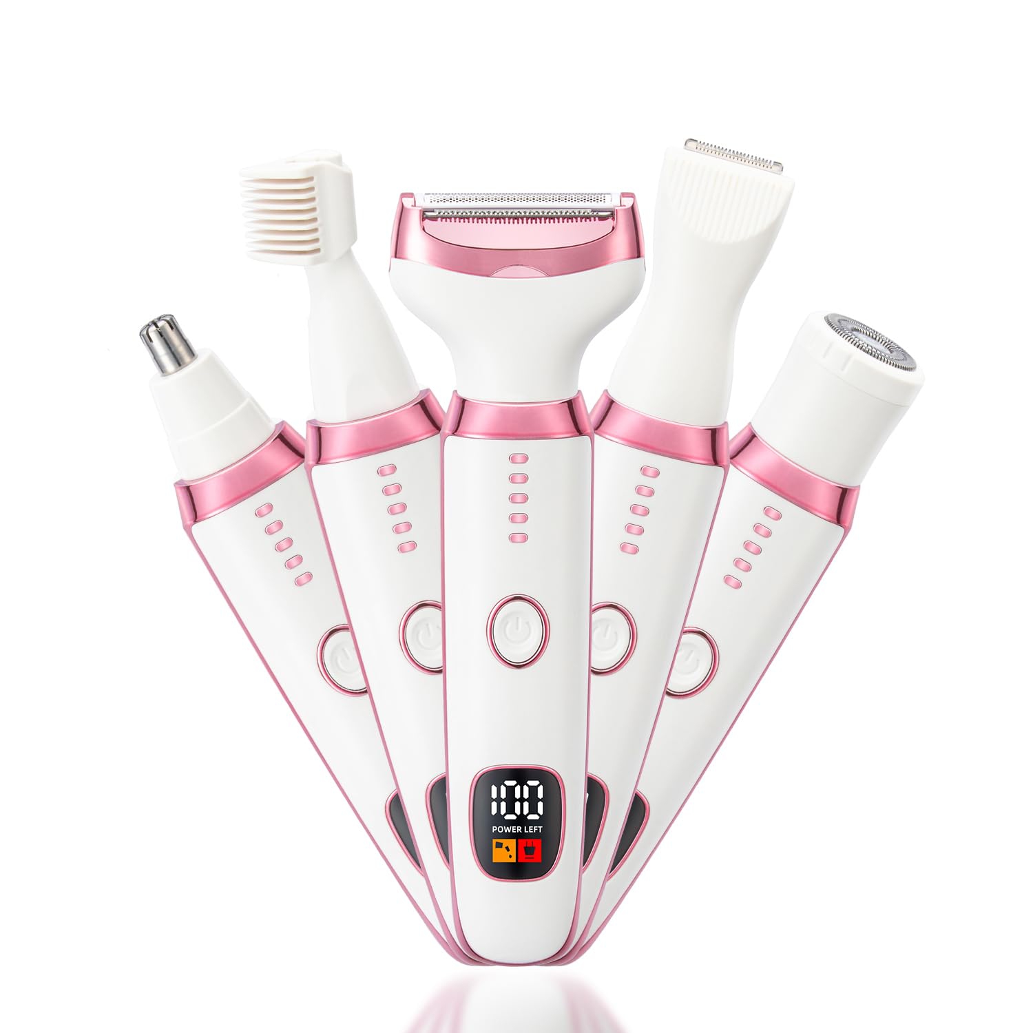 Electric Shaver for Women, Wet and Dry Bikini Trimmer and Facial Shaver for Face, Nose Hair, Arms, Armpits, Legs, and Pubic Hair