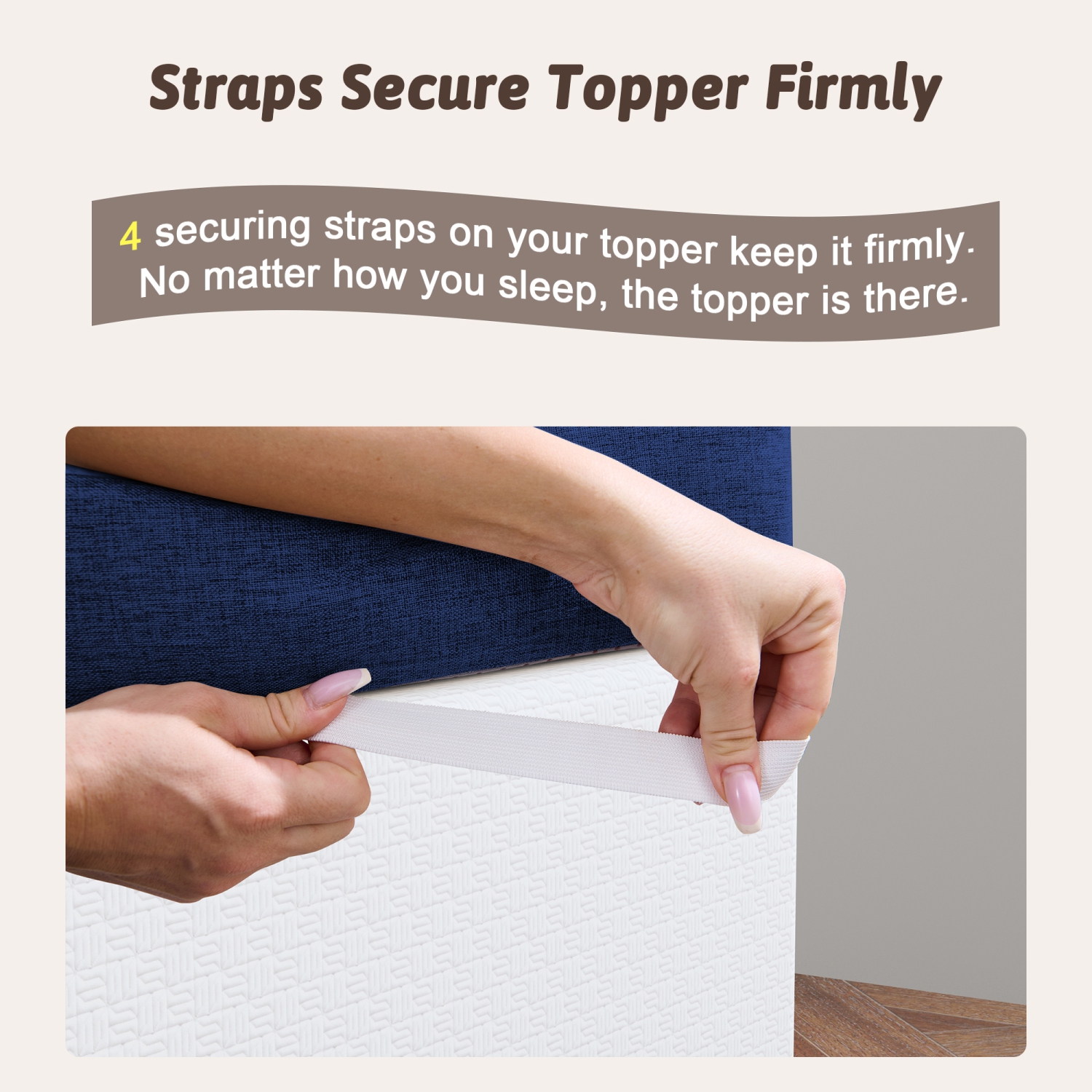 Twolike 2 Inches Medium Feeling Memory Foam Mattress Topper Infused With Gel For Comfort Sleep - Double