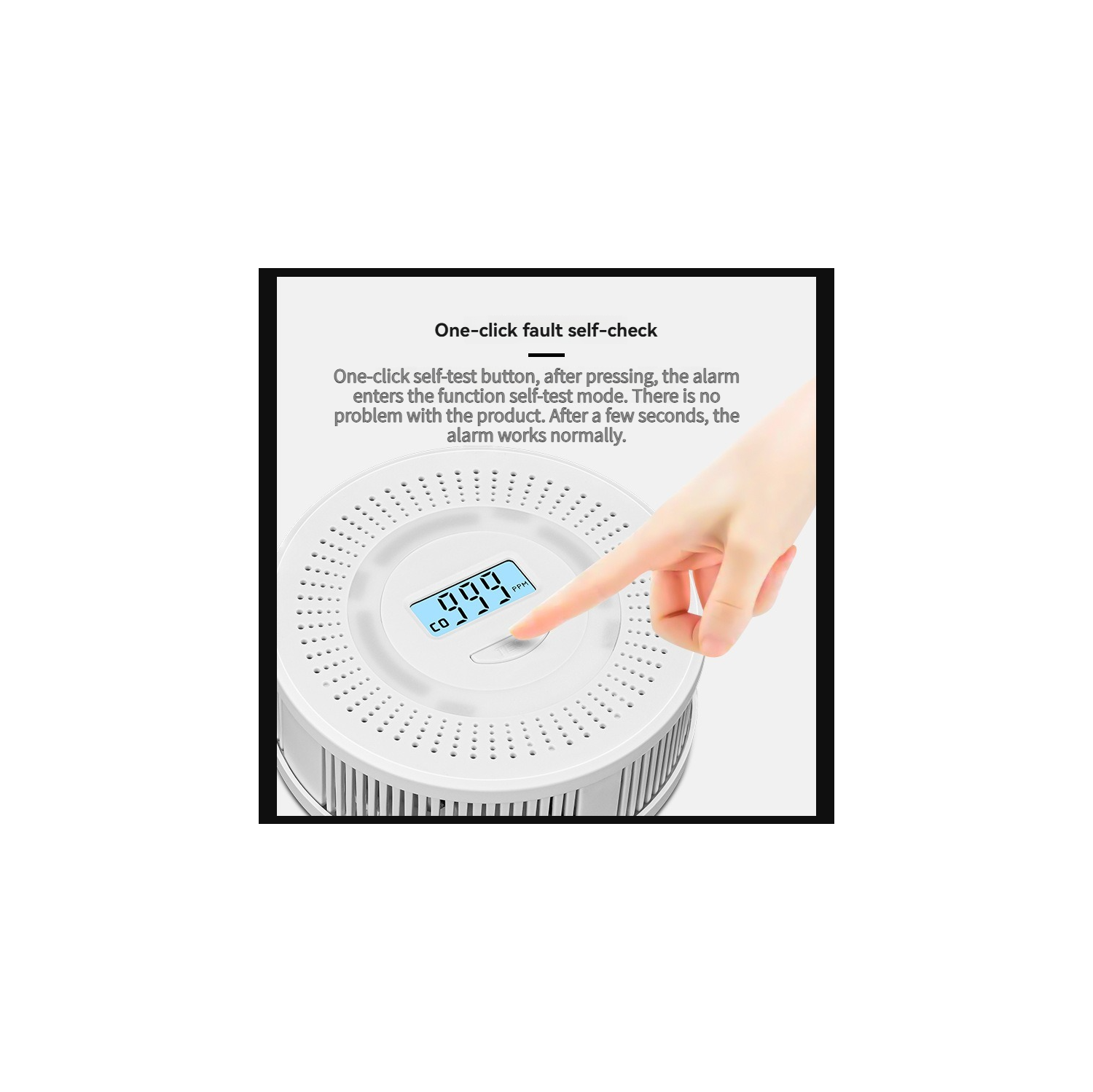 2-in-1 Smoke and Carbon Monoxide Alarm | 90dB Audible and Visual Alarm | Battery-Powered Smoke Alarm | Smoke Alarm | Carbon Monoxide Alarm | A safety