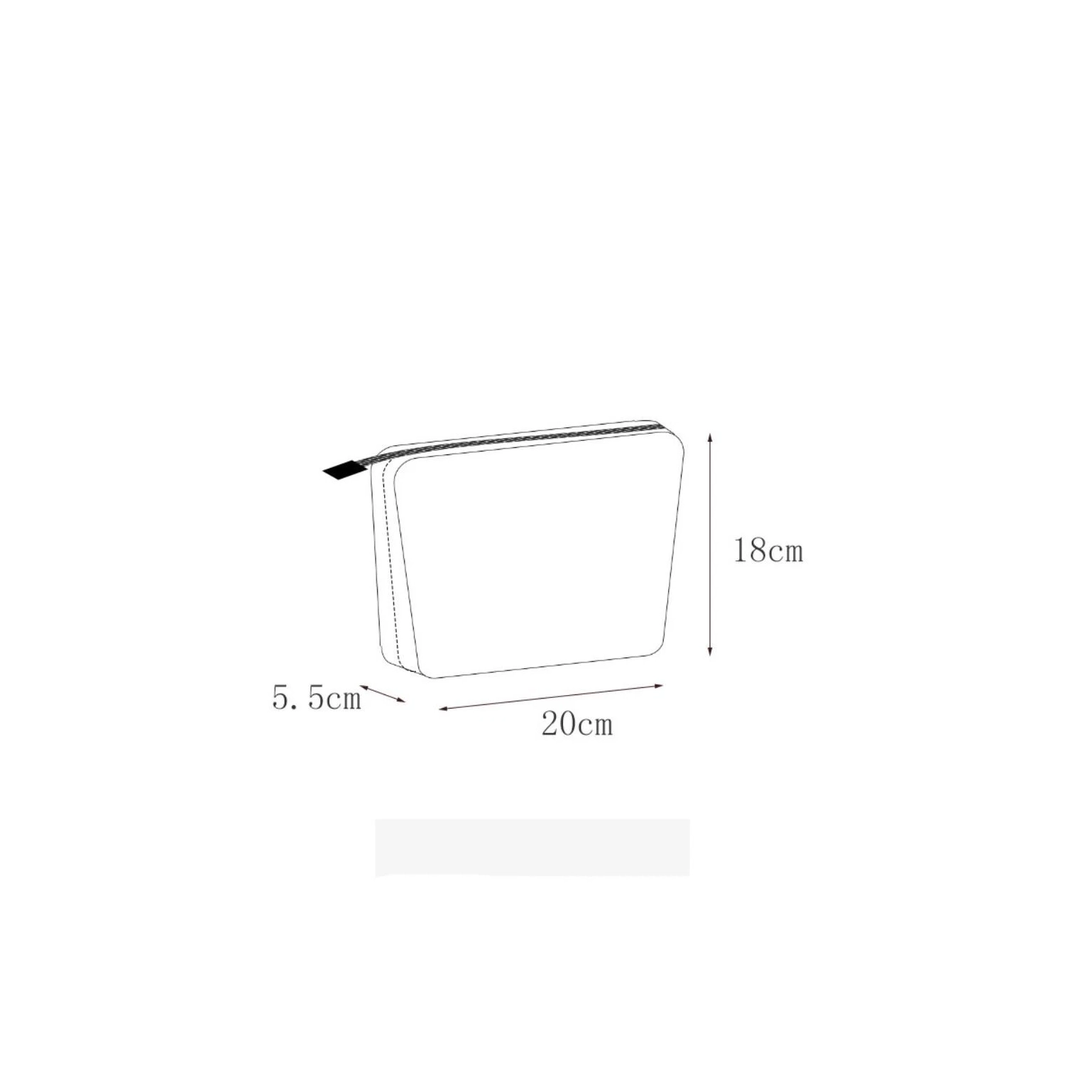 Sac à cosmétiques, sac de rangement matelassé portatif grande capacité, sac de toilette de voyage - bleu