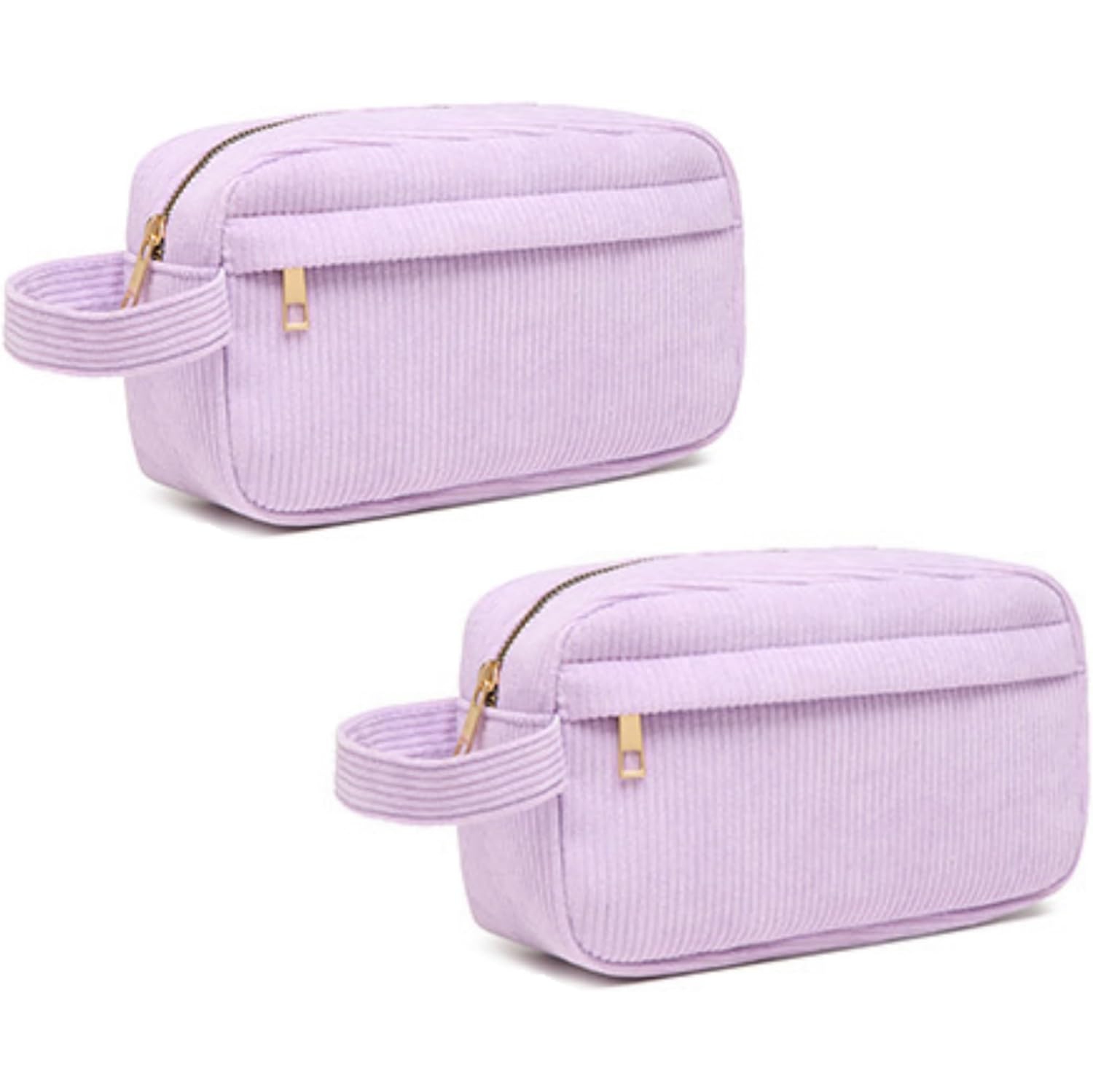 Mini Corduroy Portable Cosmetic Bag with Large Capacity, Lipstick Storage Bag, Stylish and Simple - Purple